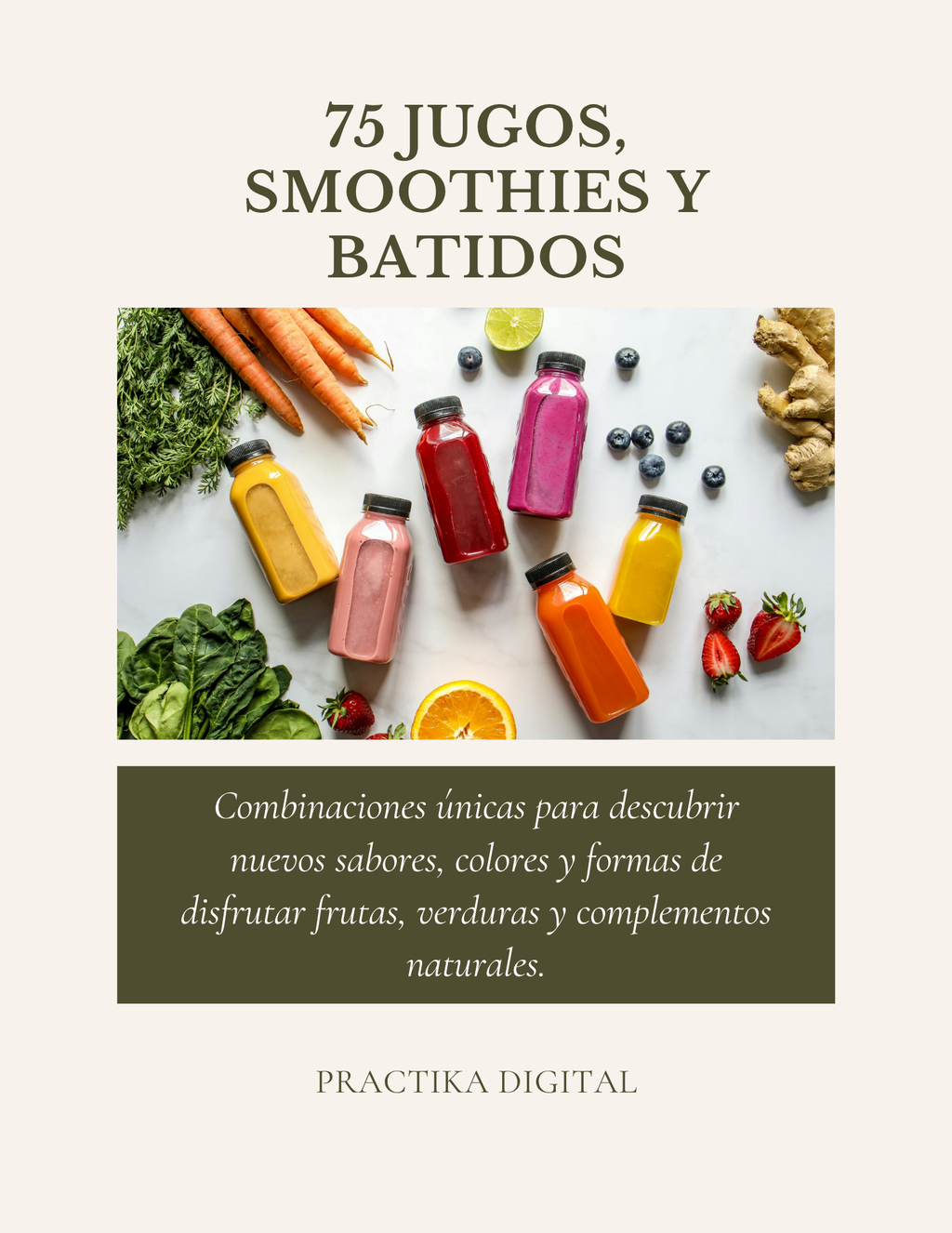 Ebook de Jugos, Smoothies y Batidos Naturales | Recetas para Energía, Digestión y Bienestar