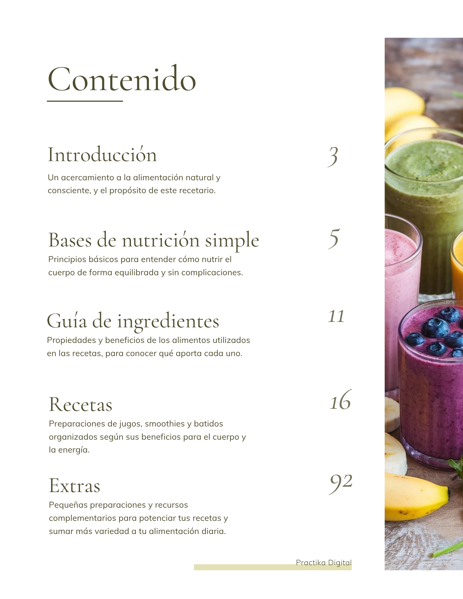 Ebook de Jugos, Smoothies y Batidos Naturales | Recetas para Energía, Digestión y Bienestar